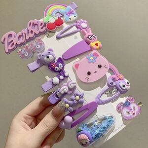 Hair Clip Purple -‎ 14 PCs Set NEW